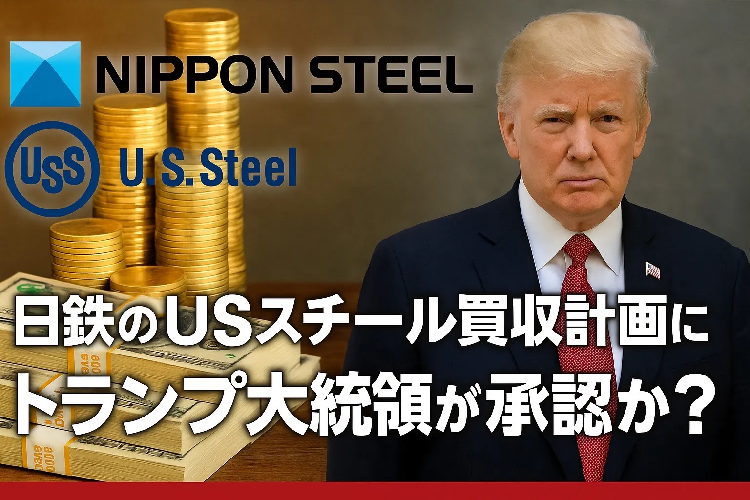 【YouTube新聞】日鉄によるUSスチール買収 一歩前進